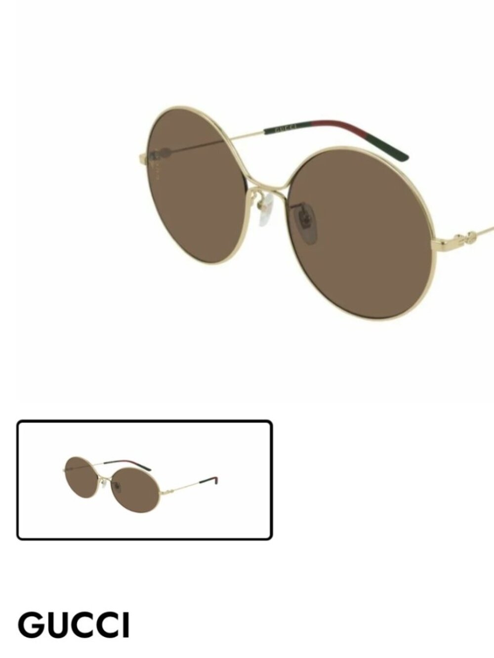 GUCCI Sunglasses GG0395S Colour Code 002 Gold Brown
